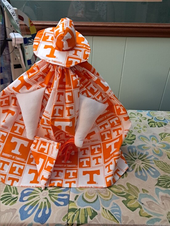 Handmade Other - 4043 University of Tennessee Orange Fabric Porch Goose With A Hat.